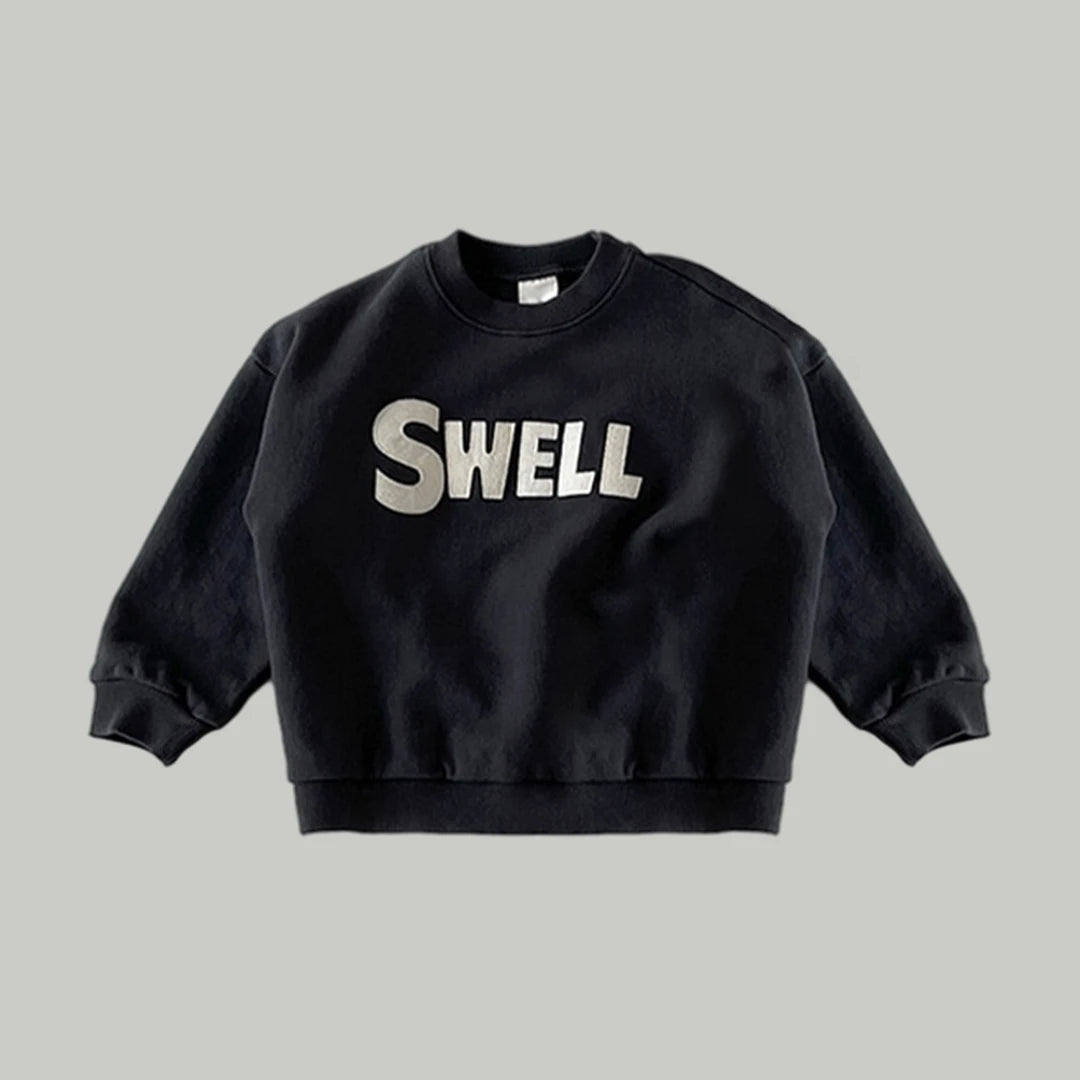 Korea Baby Boys Sweatshirt Loose Fashion Letter Sports Sweatshirts Toddler Girl Pullover Sweater Cotton Tops Boy Kids Clothes