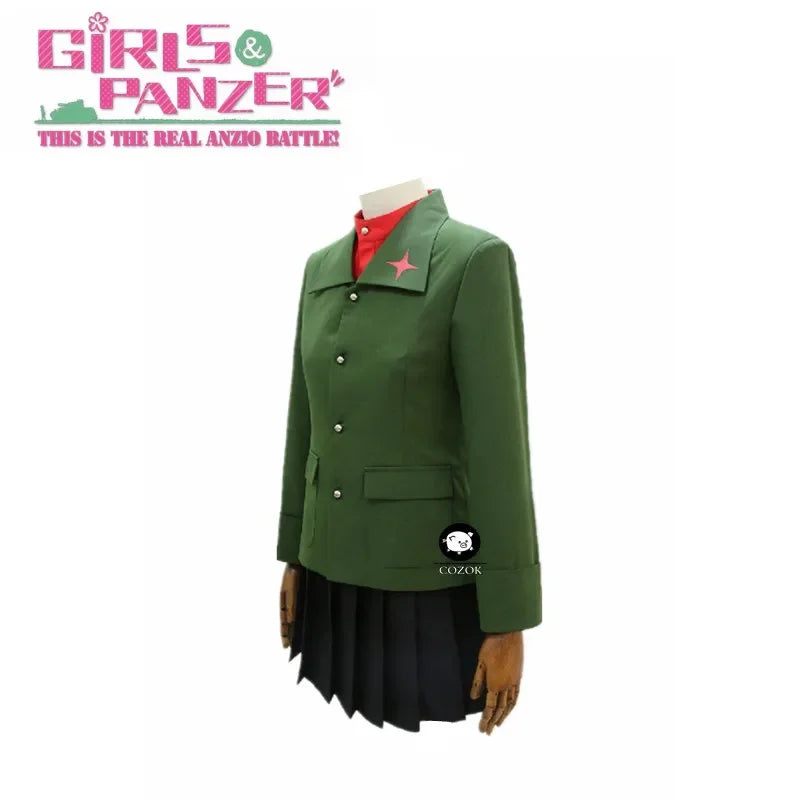 《Custom Size》GIRLS und PANZER Katyusha Nonna suit Cosplay costume Carnaval Halloween Christmas Costume