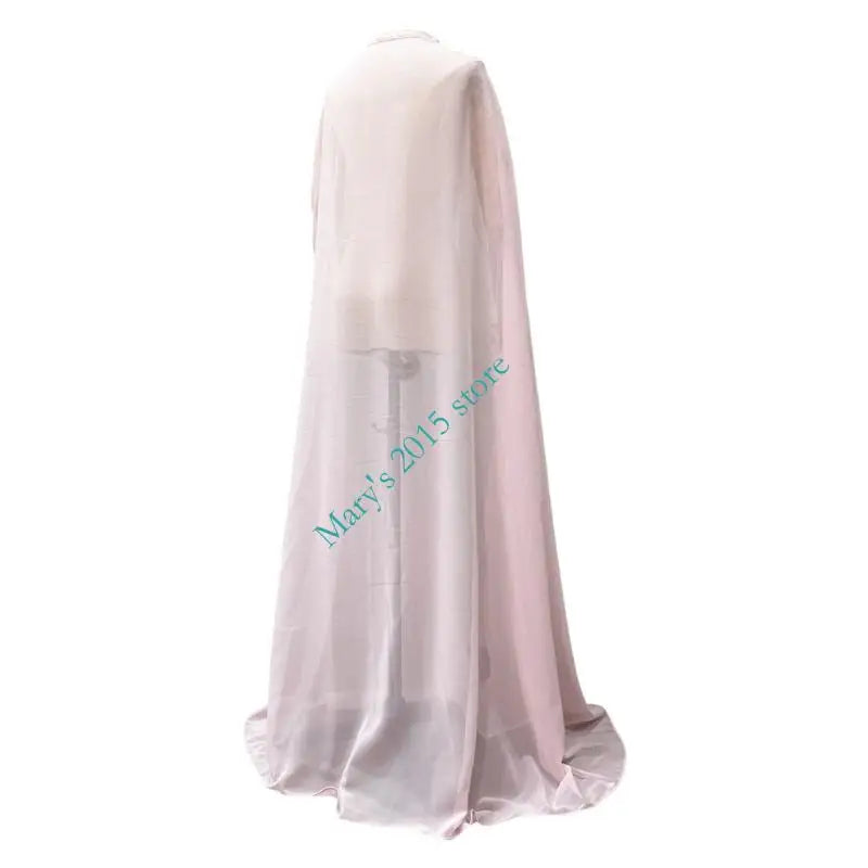 E15F Bridal Wraps Cathedral Length Wedding Cloak Halloween Cosplay Costume for Anime Show Bridal Wedding Capes Shawl