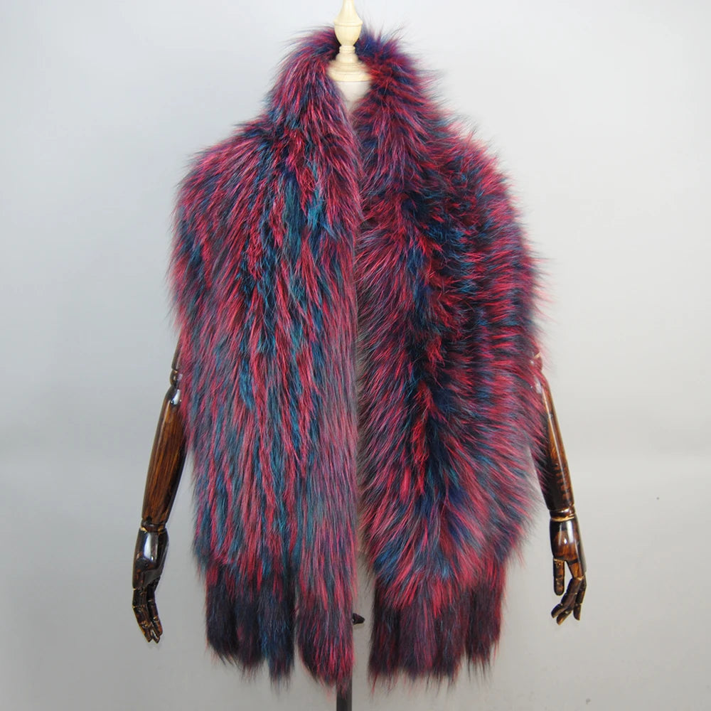 2025 New Genuine Fox Fur Shawl For Women Real Natural Fox Fur Female Capes And Wraps For Wedding Bride Winter Warm Outwear Scarf