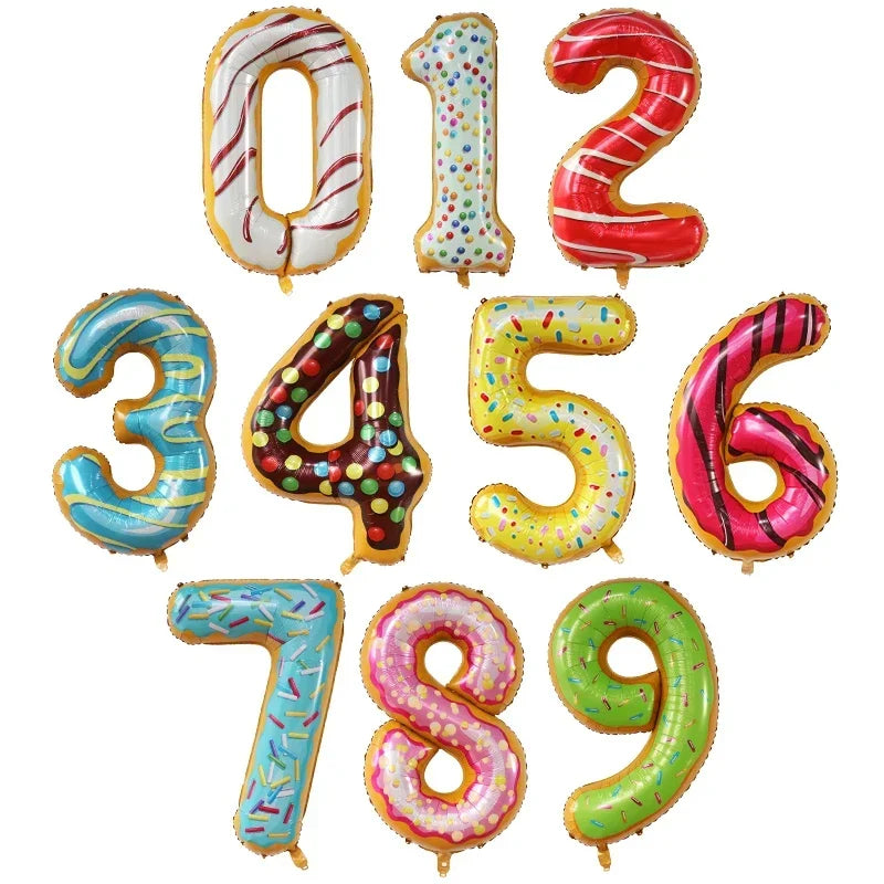 50pcs 40Inch Birthday Balloons Foil Helium Number Balloon 0-9 Birthday Wedding Party Decoration Baby Shower Figures Air Globos
