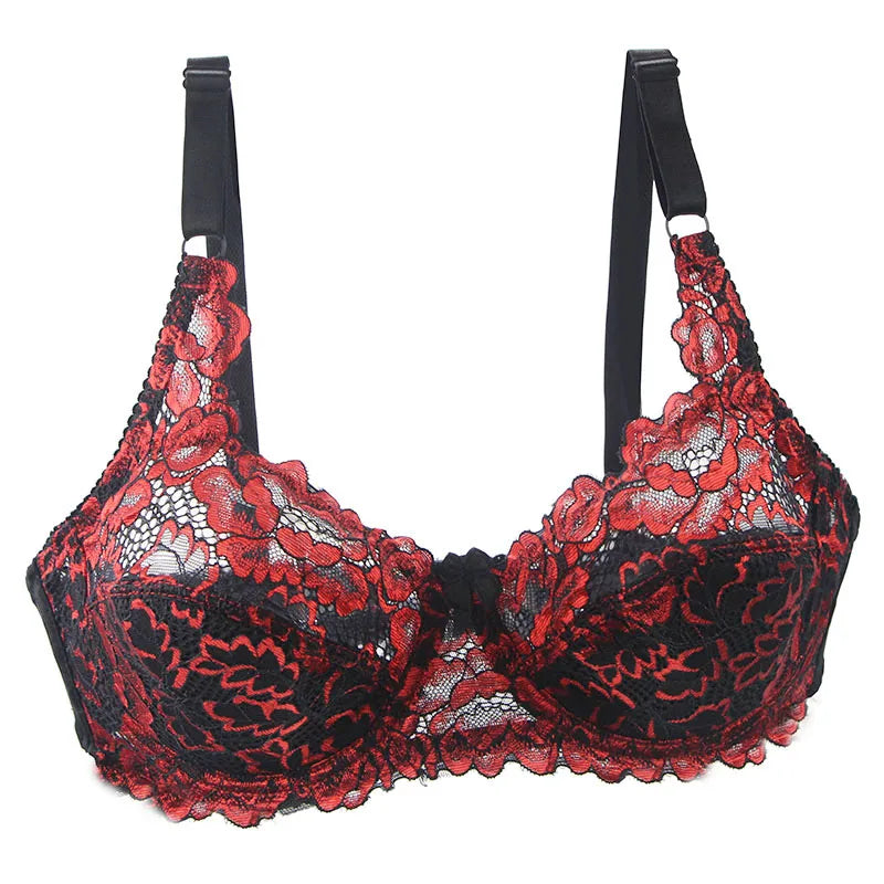 DaiNaFang Lace Embroidered Bras Women Push Up Underwear Sexy Ladies Large BH Tutible Adjusted Bralette Plus Size Lingerie
