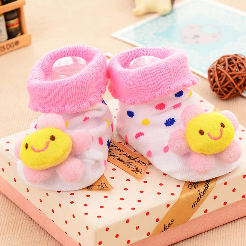Baby Socks Toy Slipper Girls Boys Newborn Accessories Rubber Anti Slip Animal Kids Toddlers Gift Clothes Infant Children Socks