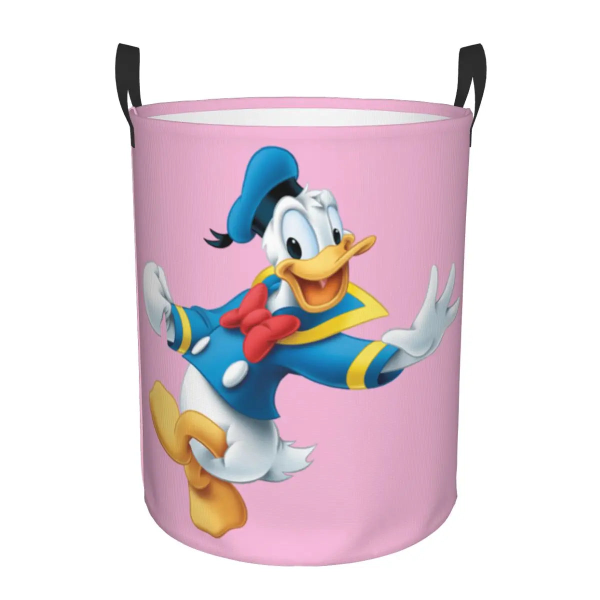 Custom Donald Duck Cartoon Laundry Basket Foldable Large Clothes Storage Bin Baby HamperCustom