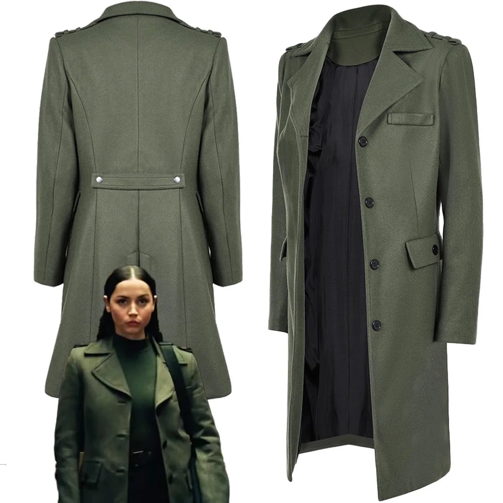 Fantasia Ballerina Rooney Cosplay Coat 2025 Movie World of John Wick Disfraz Costume Women Halloween Carnival Party Clothes