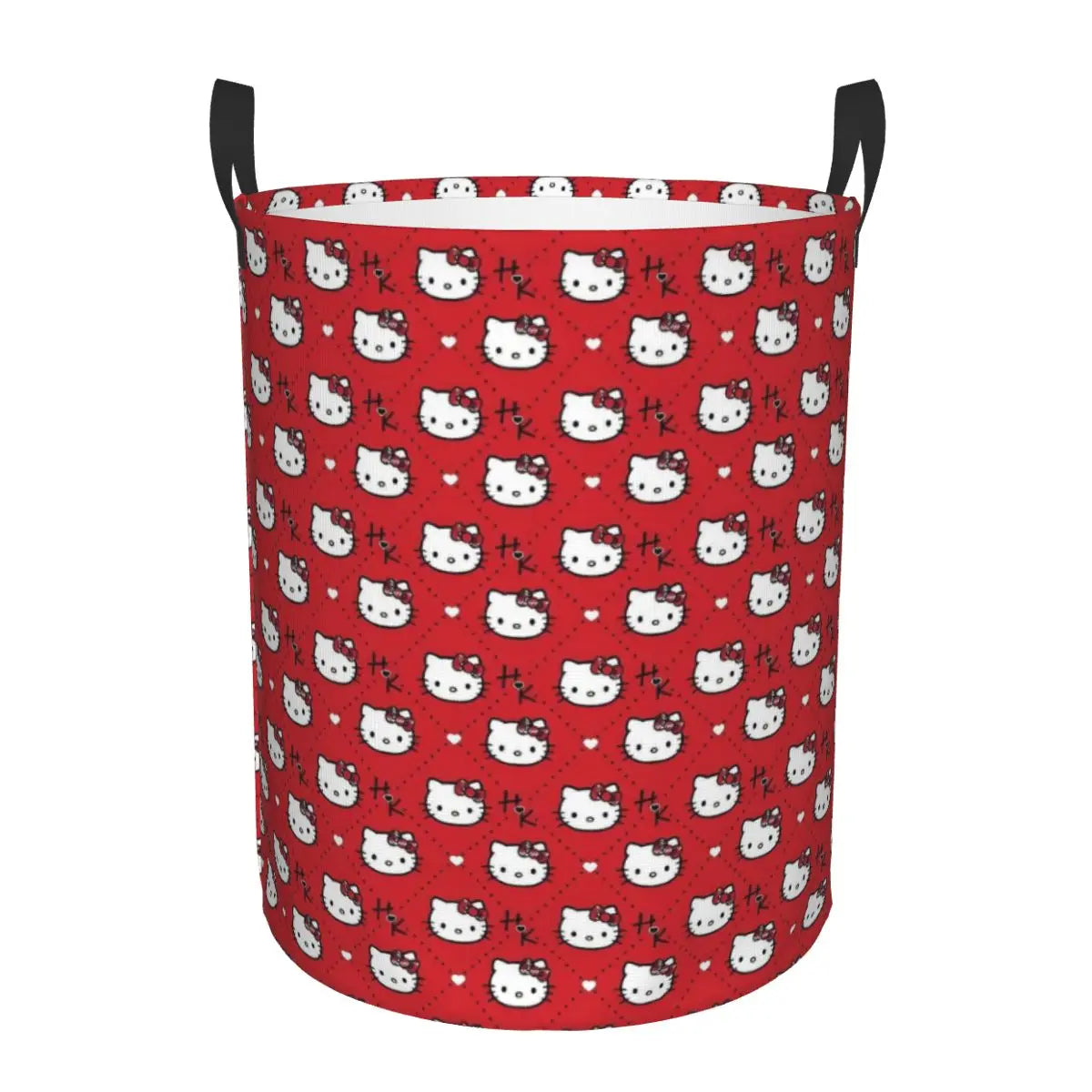 Custom Hello Kitty Laundry Basket Collapsible Large Clothes Storage Bin Cartoon Character Baby Hamper