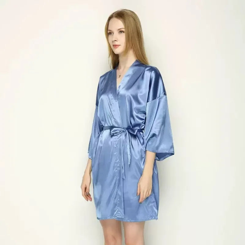 Personalized Name Bridesmaid Robes Bride Gift Bride Robe Gift Satin Robe Bride Dressing Gown Bridal Party Robes Wedding Robe