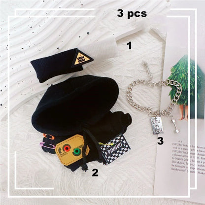 Modern Style 17cm Labubu Baby Clothes Series Doll Outfit Macaron Baby Doll Clothing Set for Collectible Figures