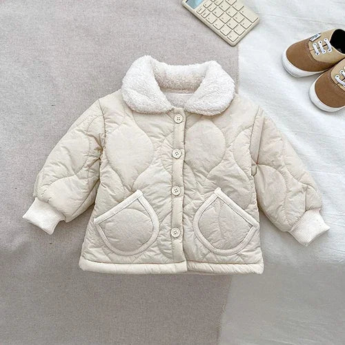 2024 New Winter Children Thick Warm Clothes Toddler Baby Girl Jacket Thicken Warm Cardigan Coat Newborn Baby Girls Thick Coat