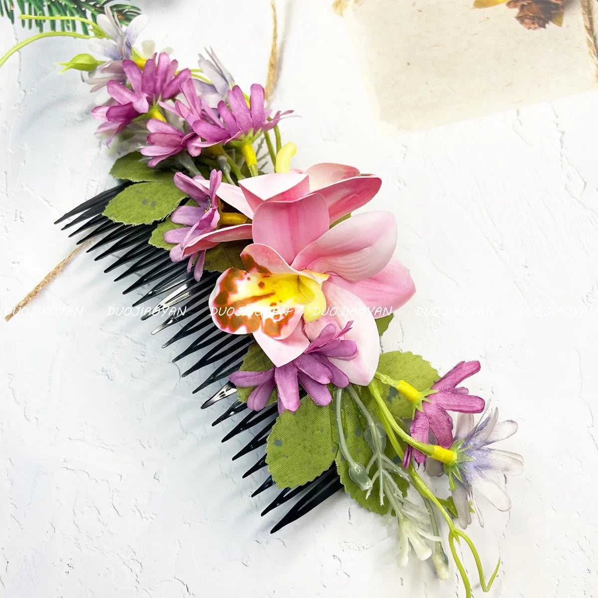 YHJ Beautiful Flowers Hair Pin Party Wedding Performance Bridesmaid Hair Combs Hair Clips for Women Girls