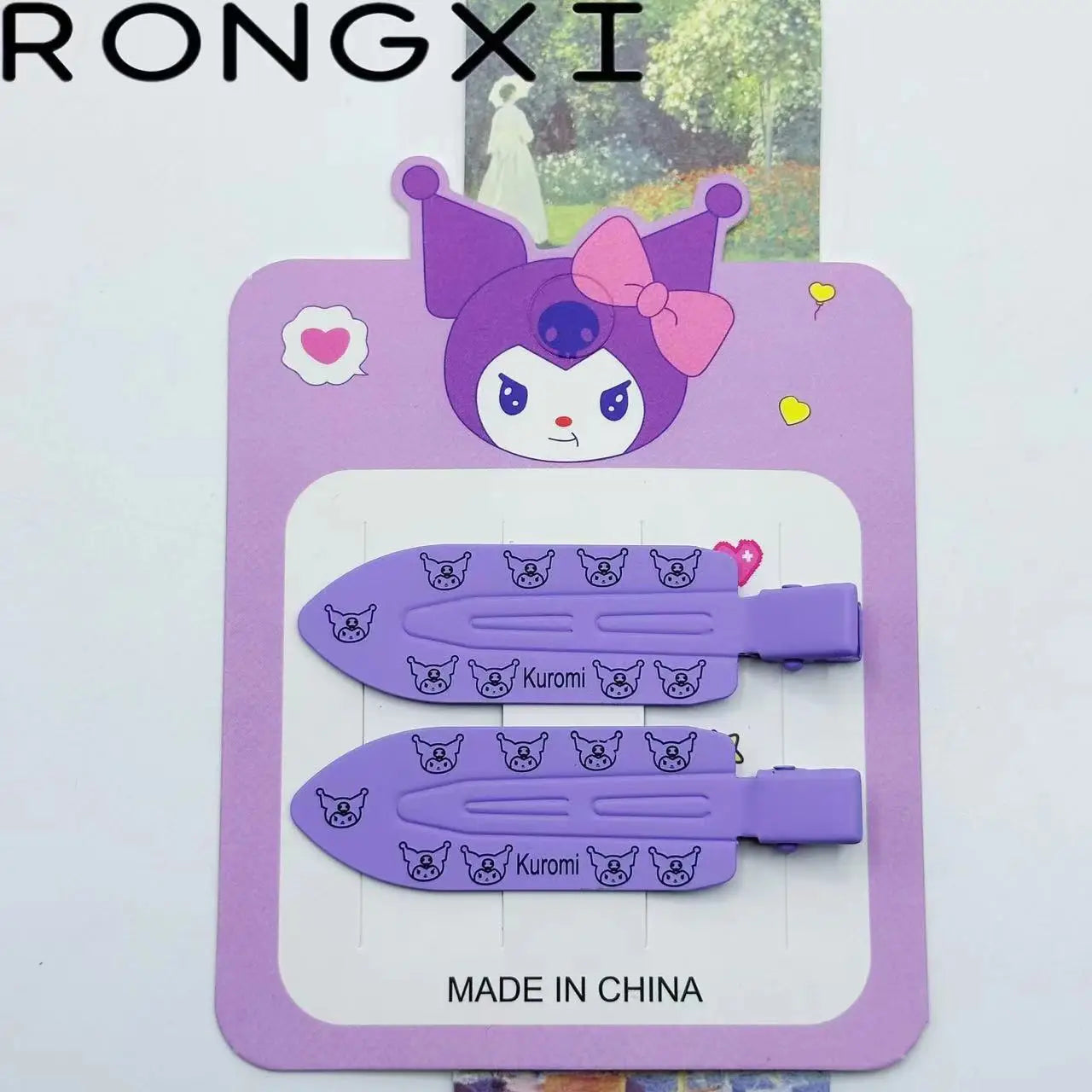 2pcs Hello Kitty Seamless Hairpin Cute Cartoon Sanrio BB Hair Clip Accessories Girl Headwear Bangs Clip Sweet HairClips Gifts