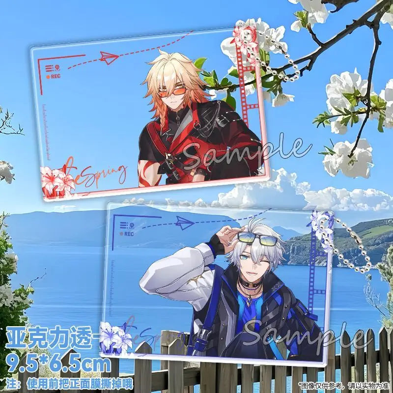 Anime Honkai: Star Rail Khaslana Mydeimos Cosplay Photo Props Diy Cartoon New Acrylic Transparent Card Card Christmas Gifts