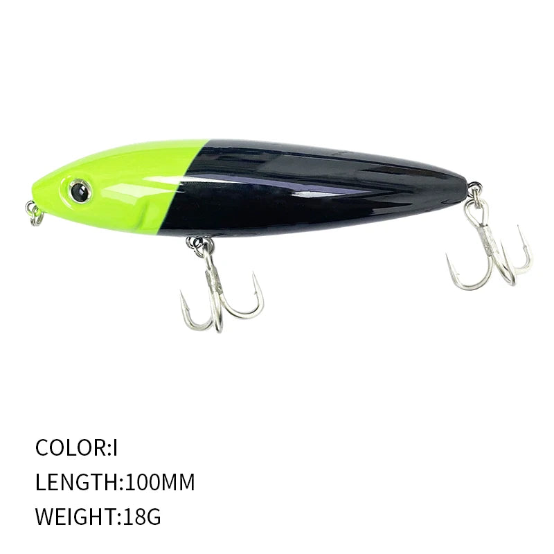 17g 100mm Floating Pencil Fishing Lure Surface Walk the Dog Artificial Bait for Saltwater Skitter Walk Topwater Fishing Supplies