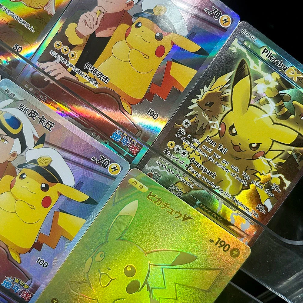 PTCG Collection Card Anime S8A-G 25Th Anniversary 001/015 Cartoon Japanese Refractive Color Flash Cards Christmas Gift Toys