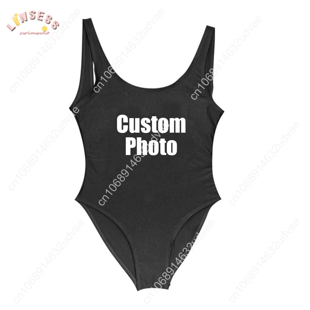 Custom Bride Swimsuit with Face Personalized Photo Brides Swimwear, Bachelorette Party Swimsuits,Birthday/Anniversary/