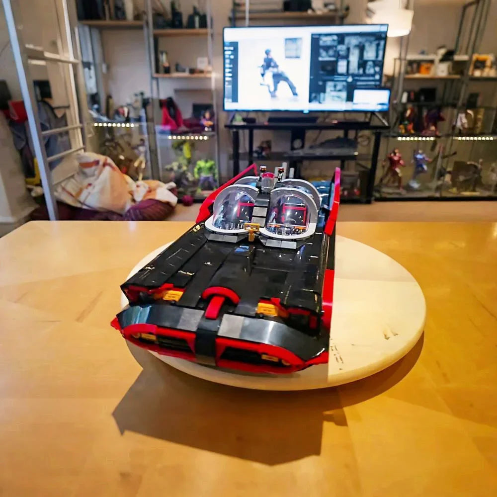 1800PCS Block Technical 1960s Classic TV Bat-Car Speed Collection Vehicle Model Building Blocks Bricks Toys Boys Gift Birthday