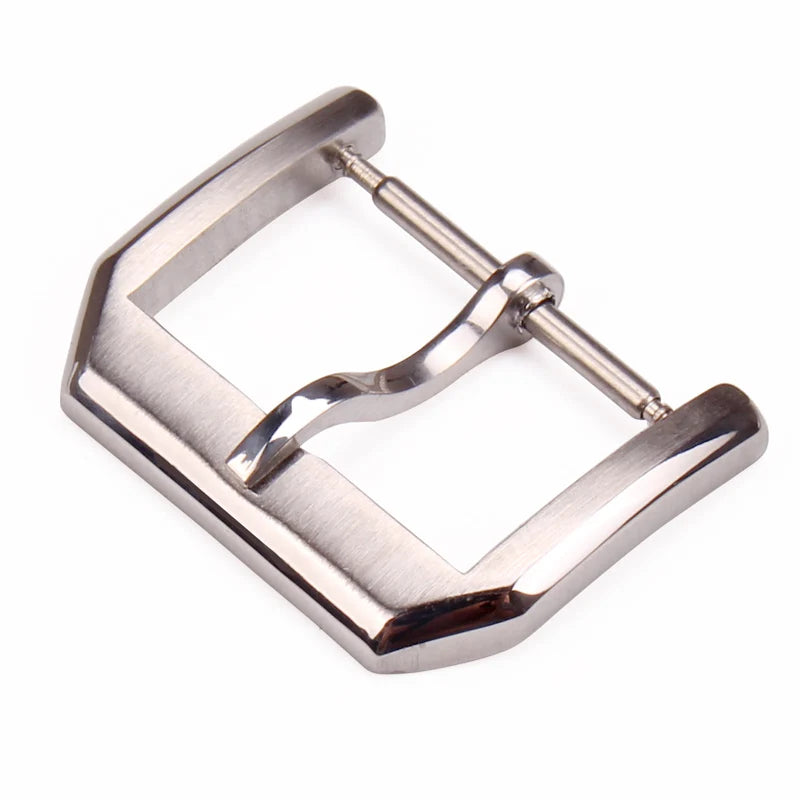 Stainless Steel Watch Strap Clasp 16mm 18mm 20mm 22mm Polished Brushed High Quality Silver Watchband Accessories Tang Pin Buckle