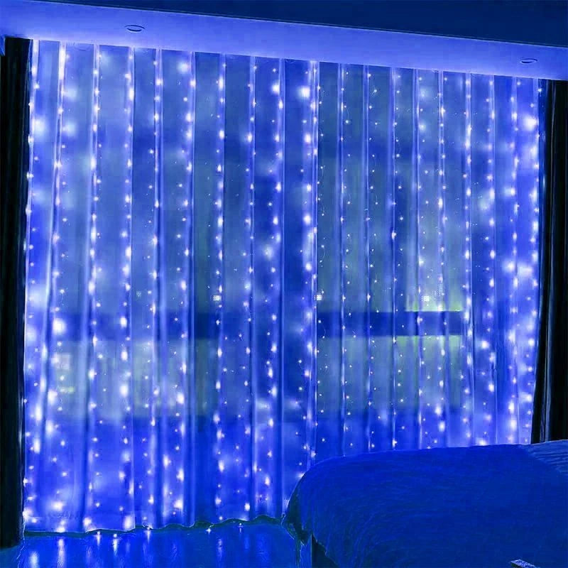 3/6M LED Lights String Fairy Decoration USB Plug Holiday Curtain Lamp 8 Mode for Home Garden Christmas Party New Year Wedding