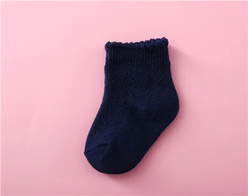 Newborn Baby Summer Mesh Girls Socks Fashion Bow Thin Socks for Girls Infant Clothes Accessories