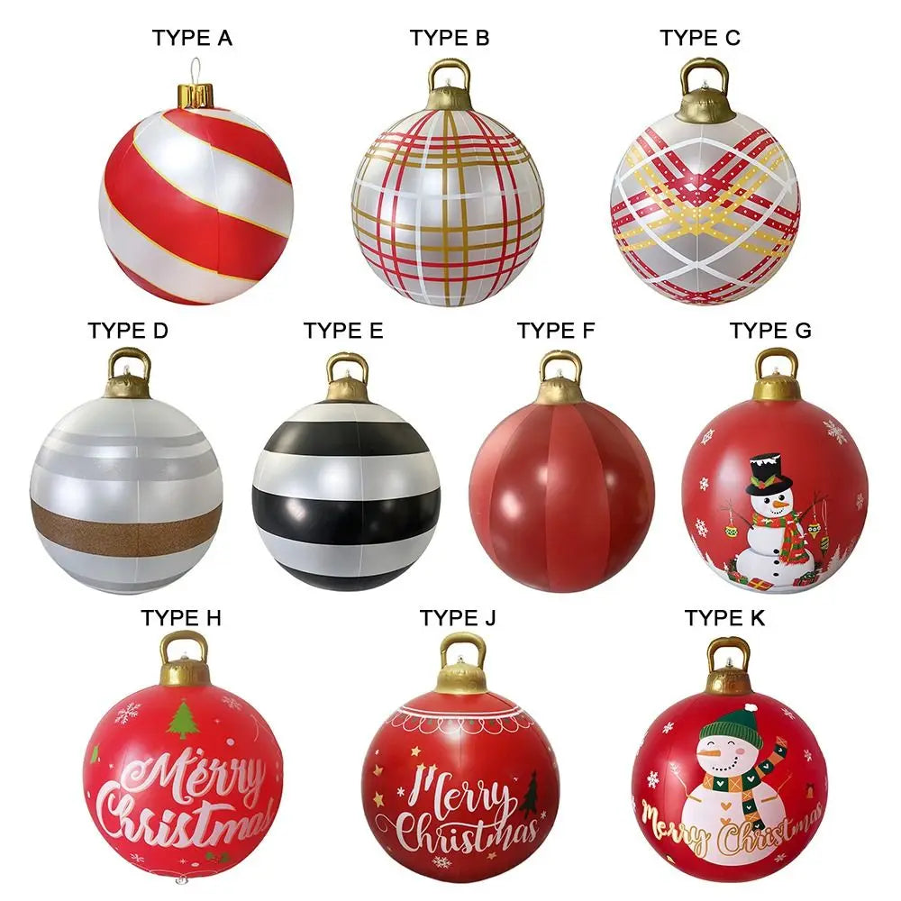 Giant 60cm Gardens Balloon Decoration PVC Christmas Ball DIY Toy Courtyard Balloon Christmas