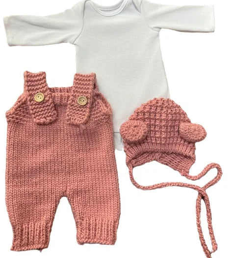 Doll Clothes For 19-22Inch Reborn Baby Doll 48-55cm Reborn Toddler Doll Clothes Accessories Jumpsuit Dress Sweater Knit