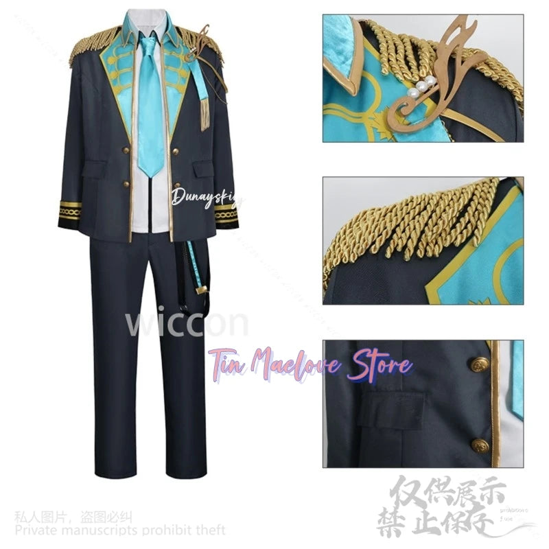 Aoyagi Toya Anime Game Project Sekai VBS Cosplay World Link2 Costume Knights Y2K Coat Pants Punk Idol Uniform Wigs Disfraces