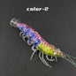 10cm Length Squid Bait 12g Weight Watermelon Laser Horizontal Jig Rattle Lure Horizontal Design Squid Jig Squid Fishing