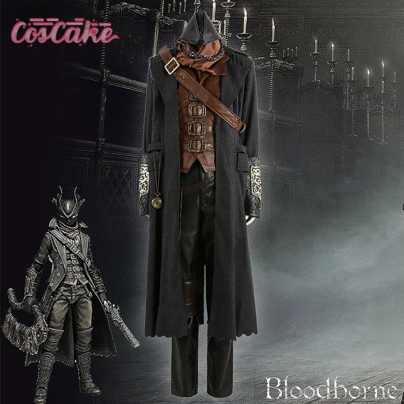 Gehrman Hunter  Cosplay Costume Game Bloodborne Uniform Halloween Carnival Party Christmas Play Role Clothes Clothing for Men
