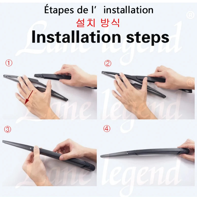 For Mazda 5 Mazda5 2005 - 2018 Car Rear Wiper Blades Windscreen Wipers Auto Windshield Clean Window Rain Brush 12"