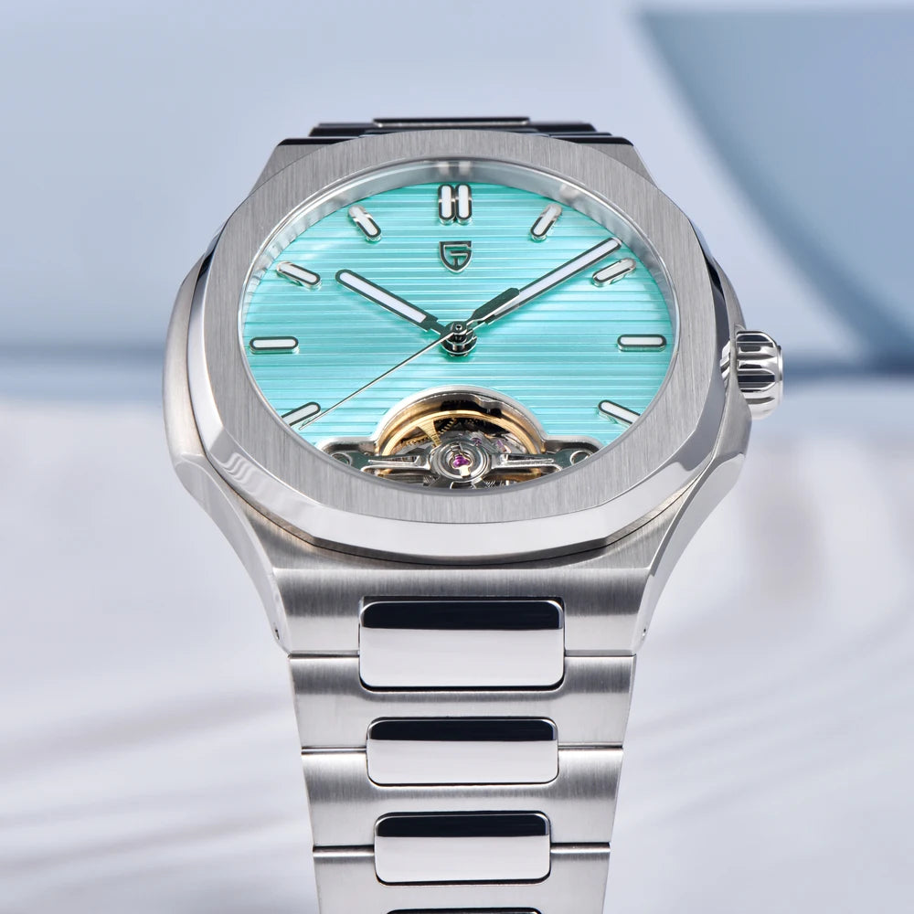 PAGANI DESIGN 2025 new Sapphire automatic mechanical watch men's gift gift box stainless steel men's watch 50 meters waterproof