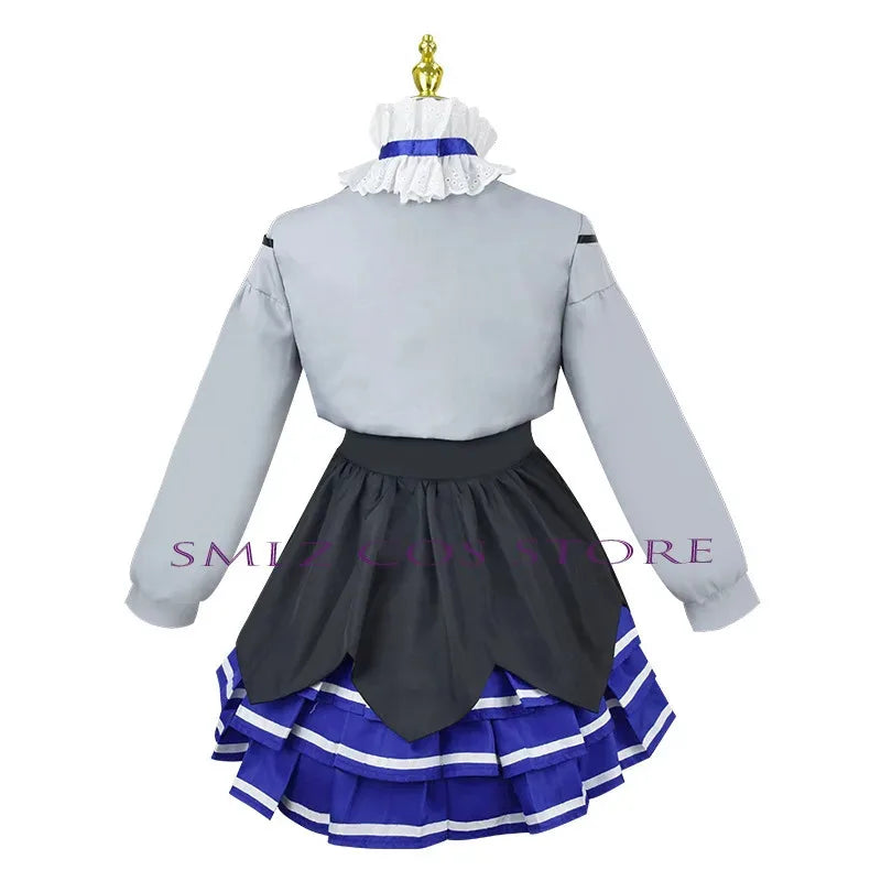 Doki Bird Cosplay Anime Vtuber Dokibird Costume Dress Uniform Coat Hat Wig Set Party Role Play Selen Tatsuki Outfit for Woman