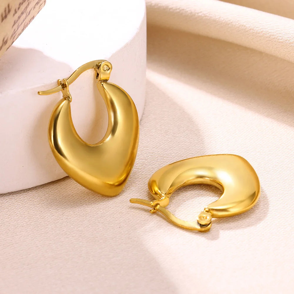 Bow Earring Butterfly  Aretes Stainless Steel Earrings For Women Spring Coil Twisted Earring Brincos Christmas Party Jewelry