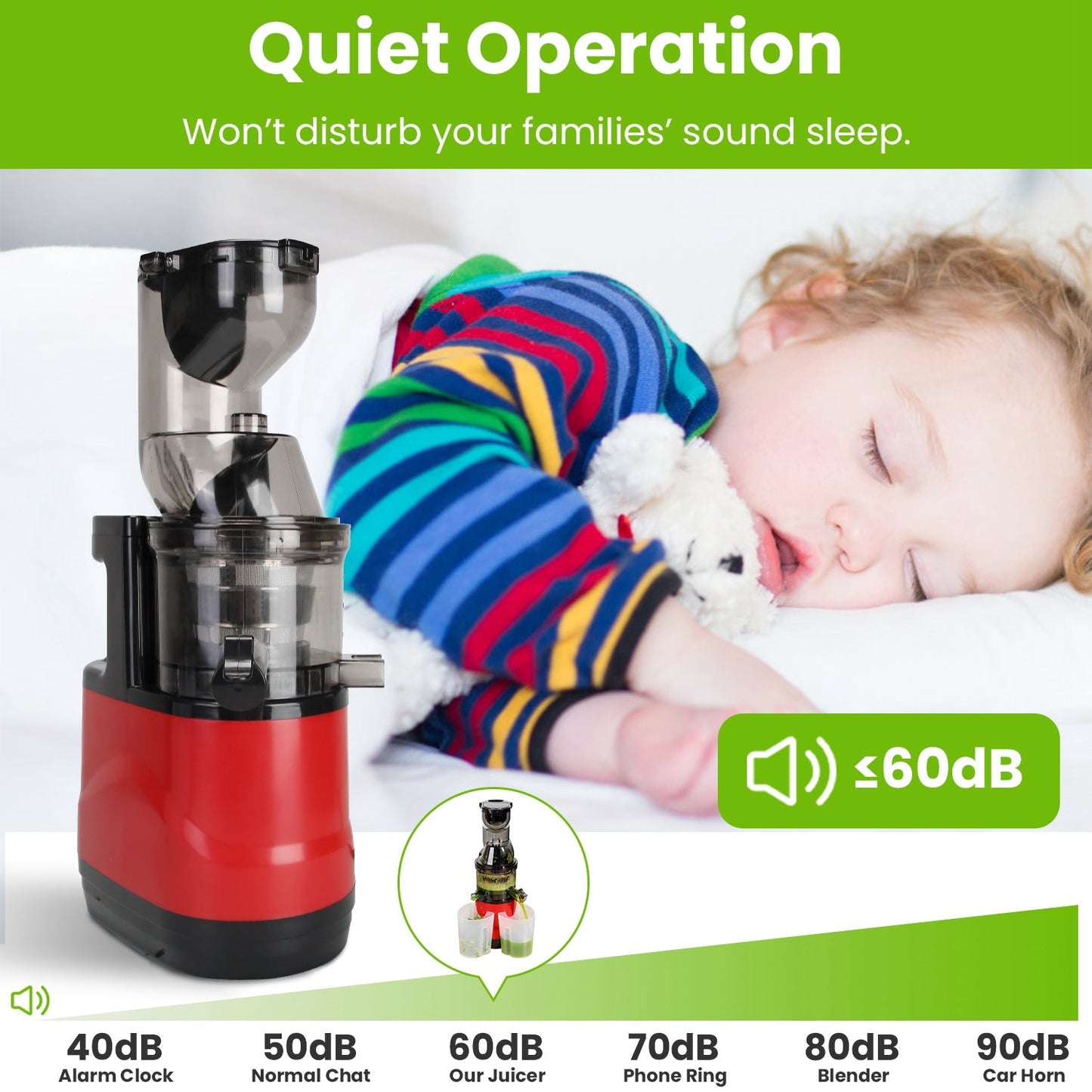 1Pc Cold Press Juicer Machine 300W Electric Slow Masticating Juicer