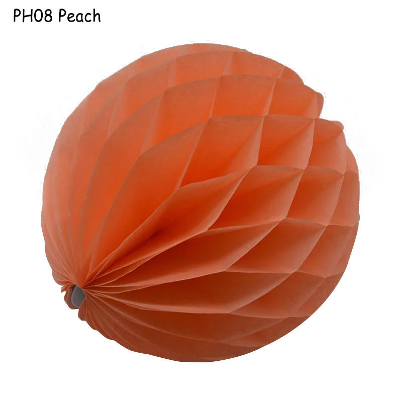 5pcs/lot 10/15cm Decorative Paper Honeycomb Ball Pastel Flower Wedding Kid Birthday Party Decoration Baby Shower Supplies8Z