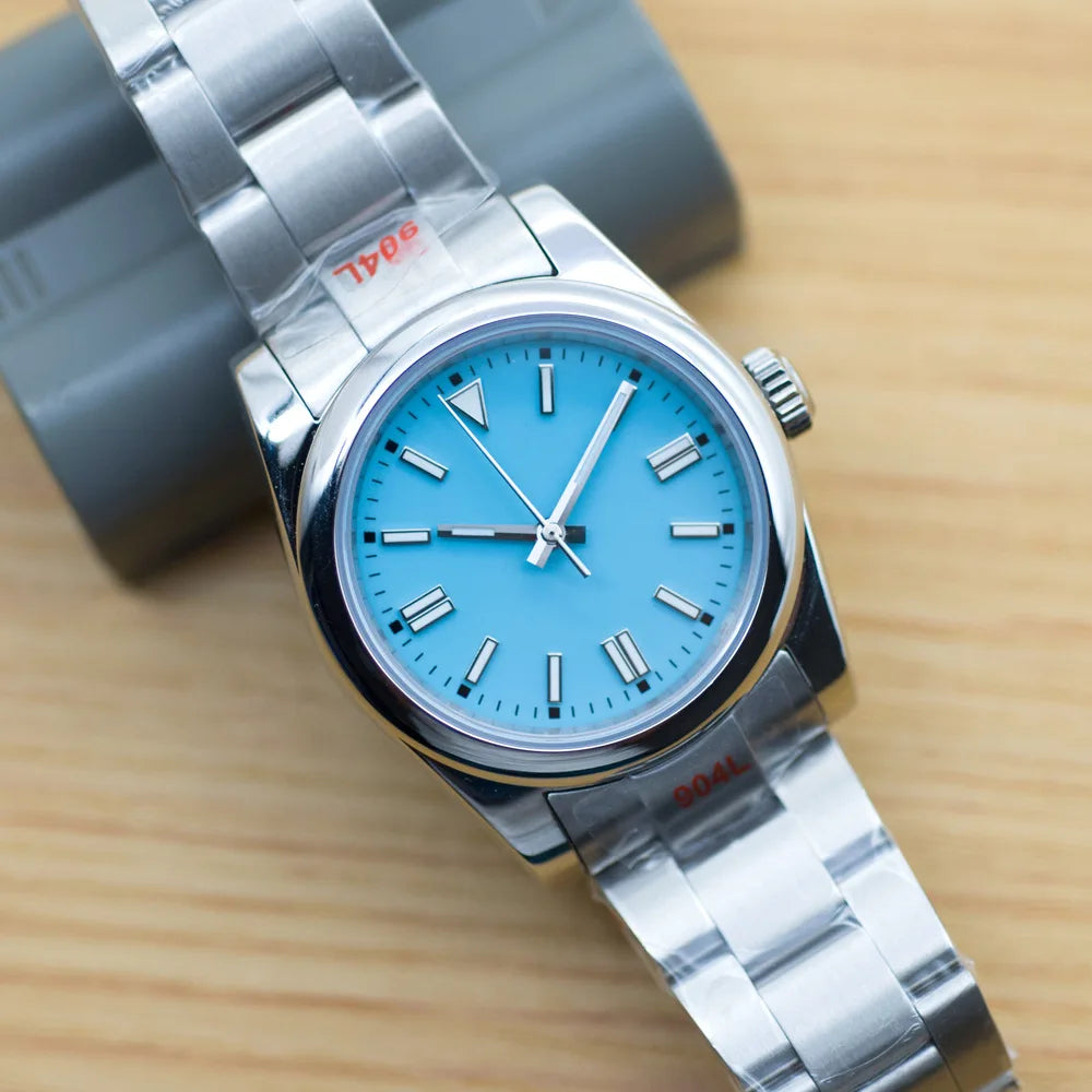 36mm/40mm Men clock  Sterile Dial NH35 Automatic Mechanical relogio masculino Sapphire Glass Luminous waterproof wristwatch