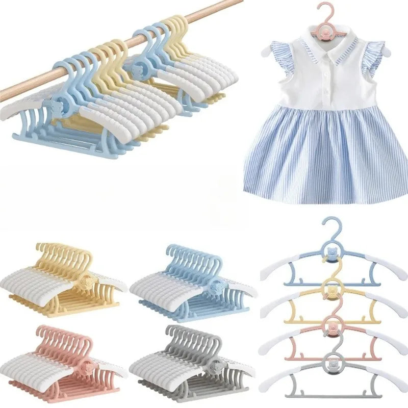 Extendable Baby Nursery Closet Hanger Space Saving Kids Clothes Hanger for Girl Boy Toddler Kids