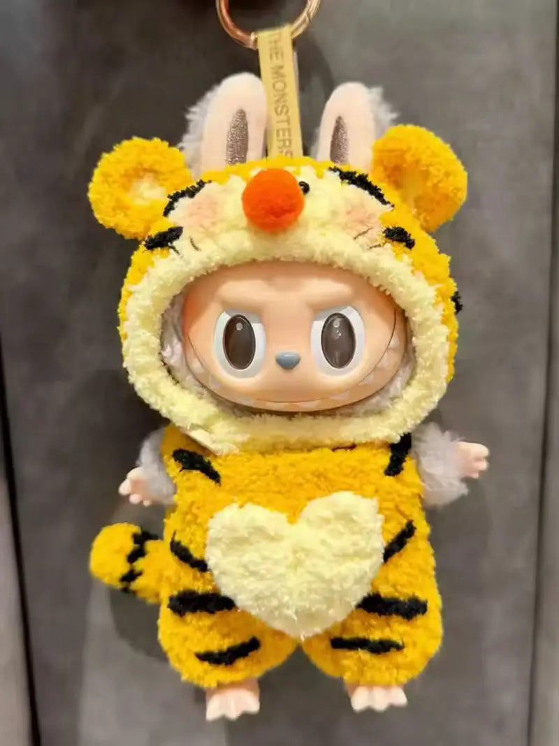 Disney Labubu Only clothes Baby Dressed For Archangel Zimomo Goof Bruto Donald Duck Clothes Vinyl Suit Sitting Doll Clothes Gift