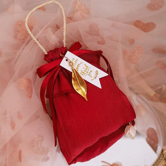 5pcs new gift bag candy biscuit packaging bag wedding birthday party baby shower cloth gift packaging bag gift for guests