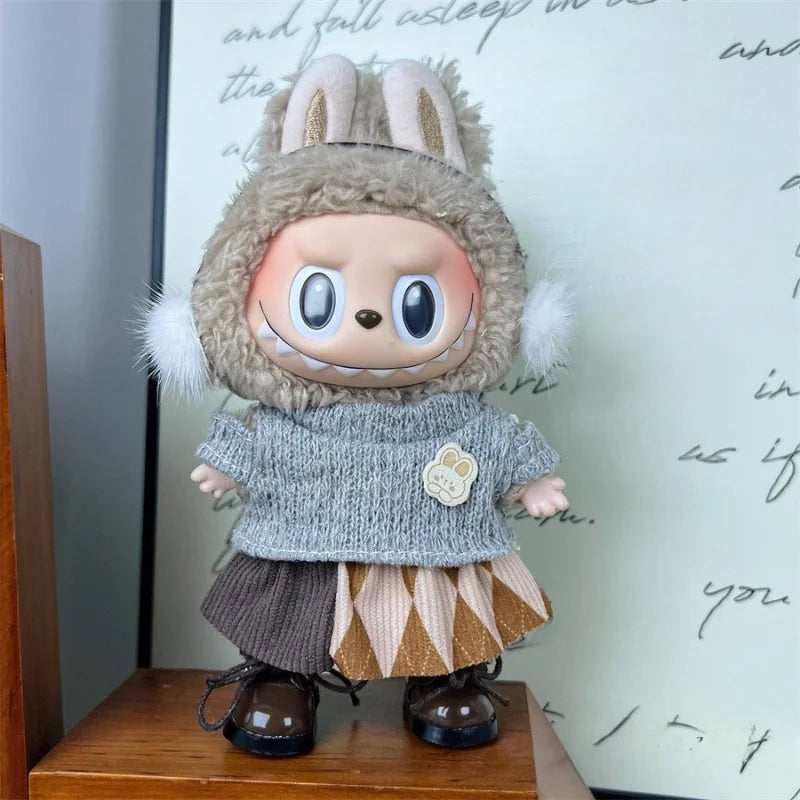 For 17cm Labubu Set High-Quality Clothes Set for Labubu V1/V2 Doll Accessories Clothe