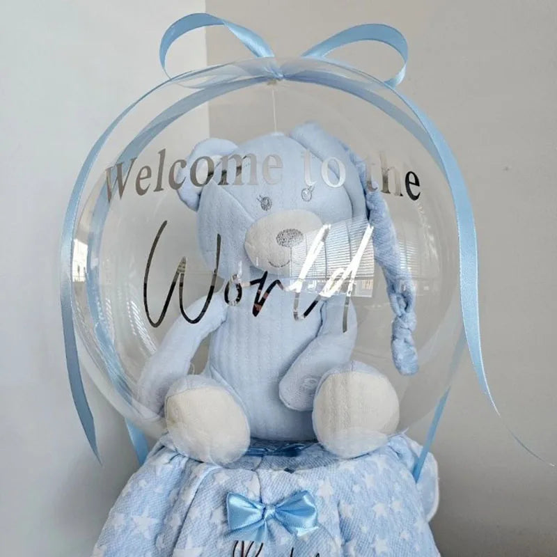 1Pc 28inch Wide Neck Balloon for Stuffings Transparent Wide Mouth Bubble Ballon Toys Clothes Birthday GIft Globo Baby Shower Dec