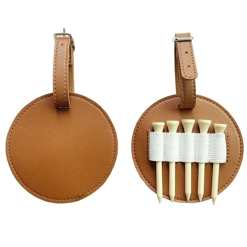 Personalised custom engraved golf mark gift with personalised DIY golf pad and ball marker holder without studs
