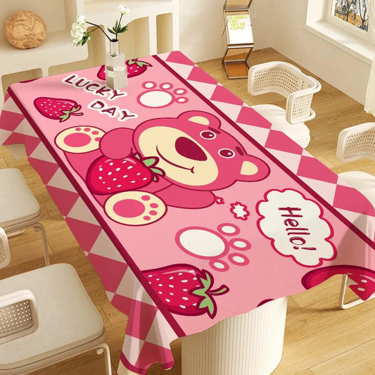 L-LotsoS Table Stain Resistant Decorative Washable Polyester Tablecloths for Dining Table Parties and Wedding