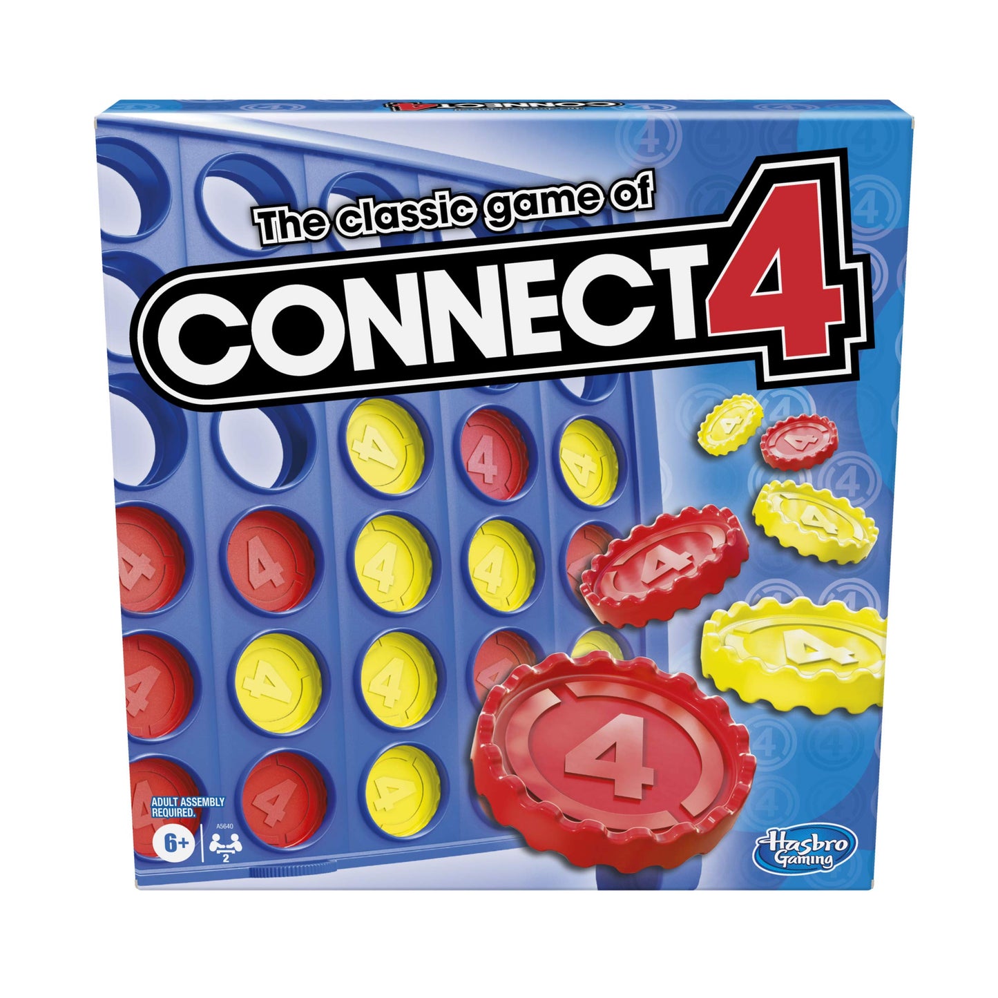 Hasbro Gaming Connect 4 Classic Grid,4 in a Row Game, Strategy Board