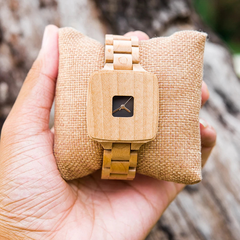 Clearanced Watch BOBOBIRD Design Wood Quartz Wristwatch for Men Good Value for Money Watchs Eco-giftsMystery Box Randomly Sends