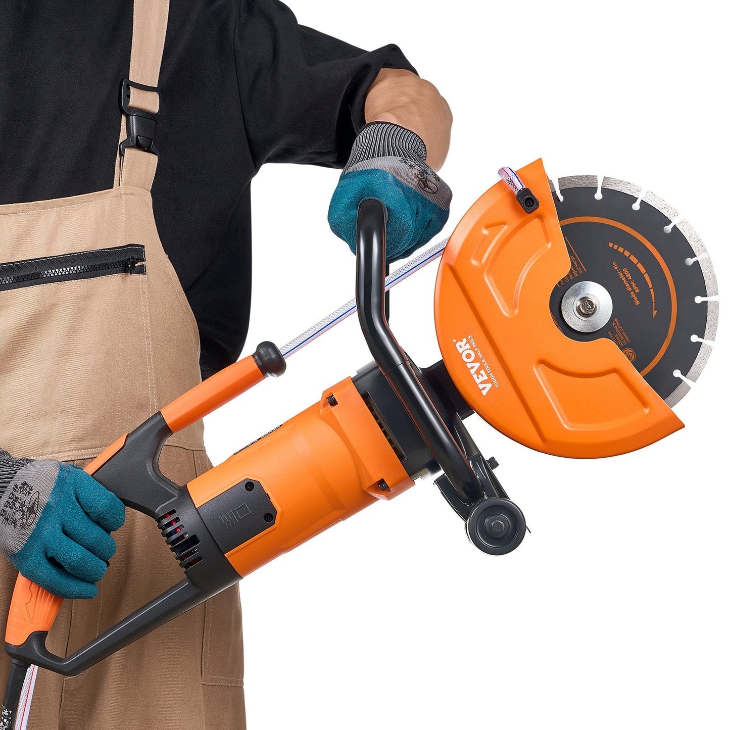 Electric Concrete Saw, 9 In, 1800 W Motor Circular Saw Cutter With 3.5
