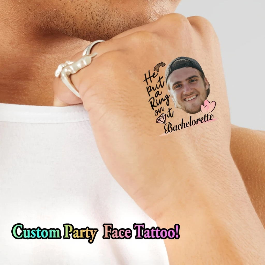 40PCS Customizable wedding temporary tattoo sticker personalized couple lover Proposal Bride groom decoration dressing up marrym