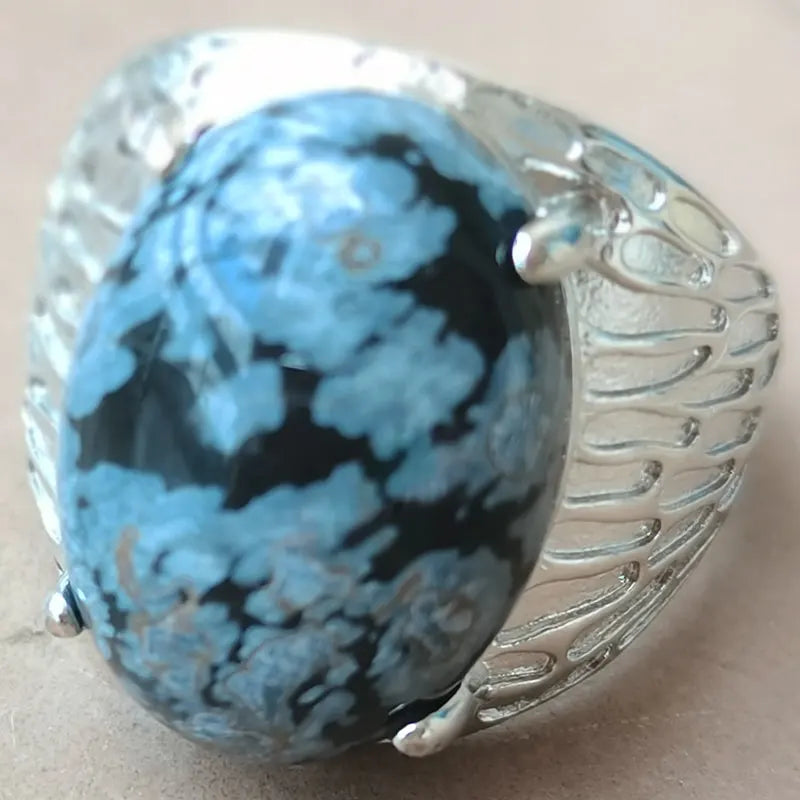 Beautiful jewelry  Malachite Bead Ring  PWB1193