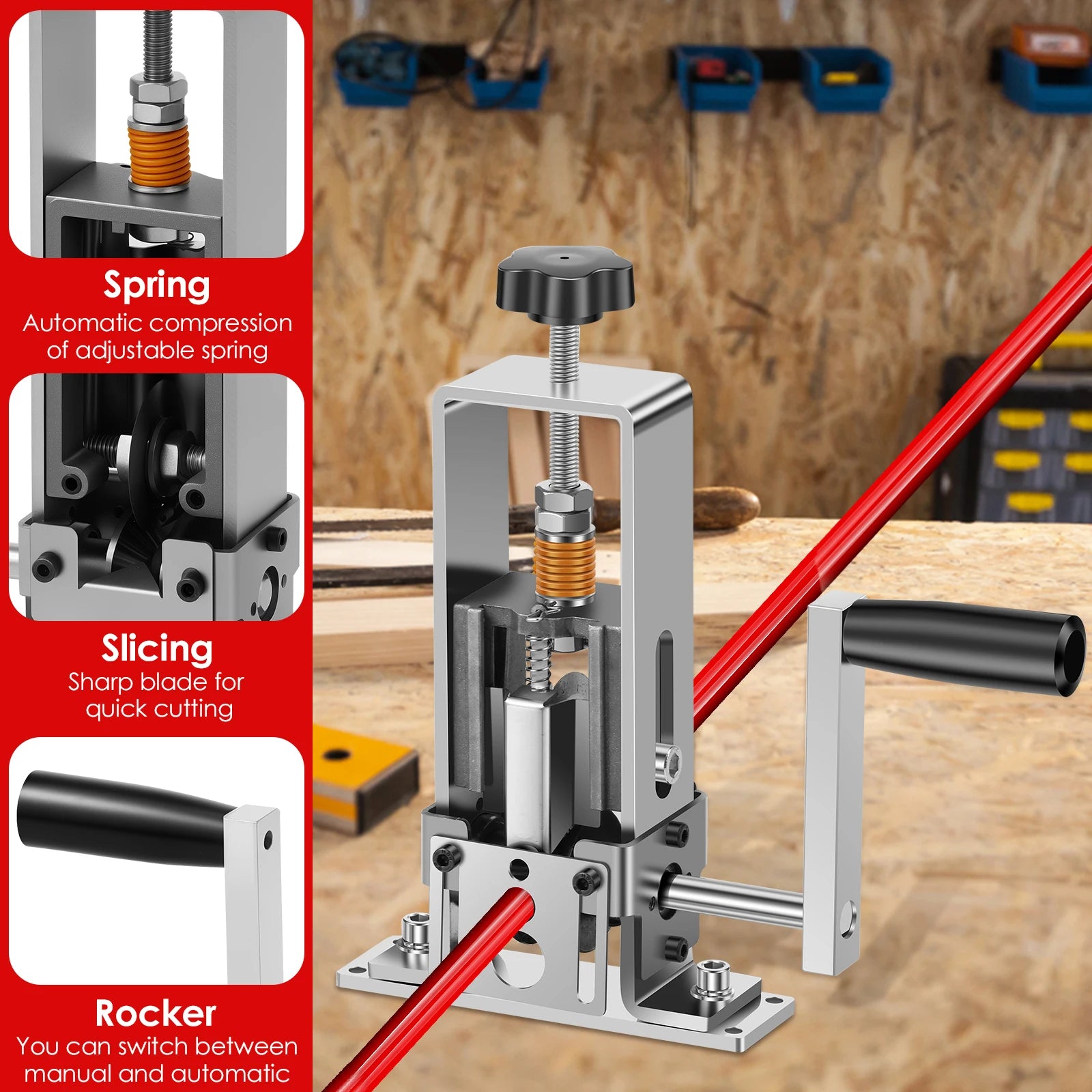 Wire Stripping Machine for 1 to 25 mm Cable High Efficient Cable Peeler Portable Hand Crank or Drill Powered Wire Stripper