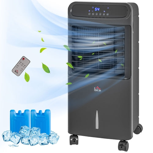 3-In-1 Ice Cooling Fan, Mobile Evaporative Air Cooler with Remote,