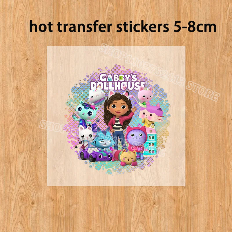 2pcs Gabby Dollhouse Sets Summer Breathable Sweat Absorbent Kids Clothes Baby Girls Kawaii anime Smile Short Sleeve Thin Suit